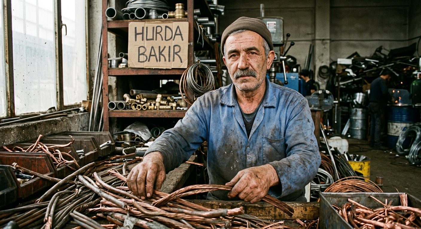 Bakır hurda parçalarının değerlendirilmesi