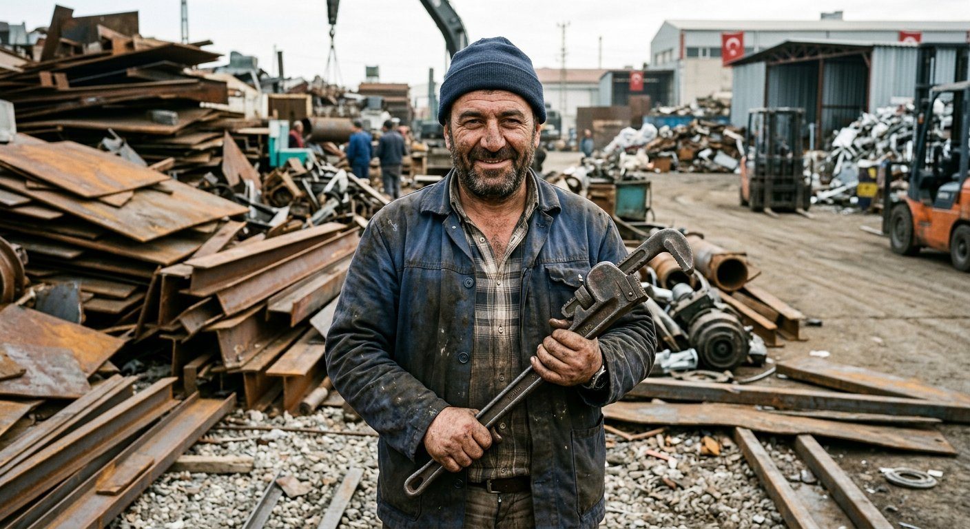 Medsan Hurda Geri Dönüşüm saha ekibi